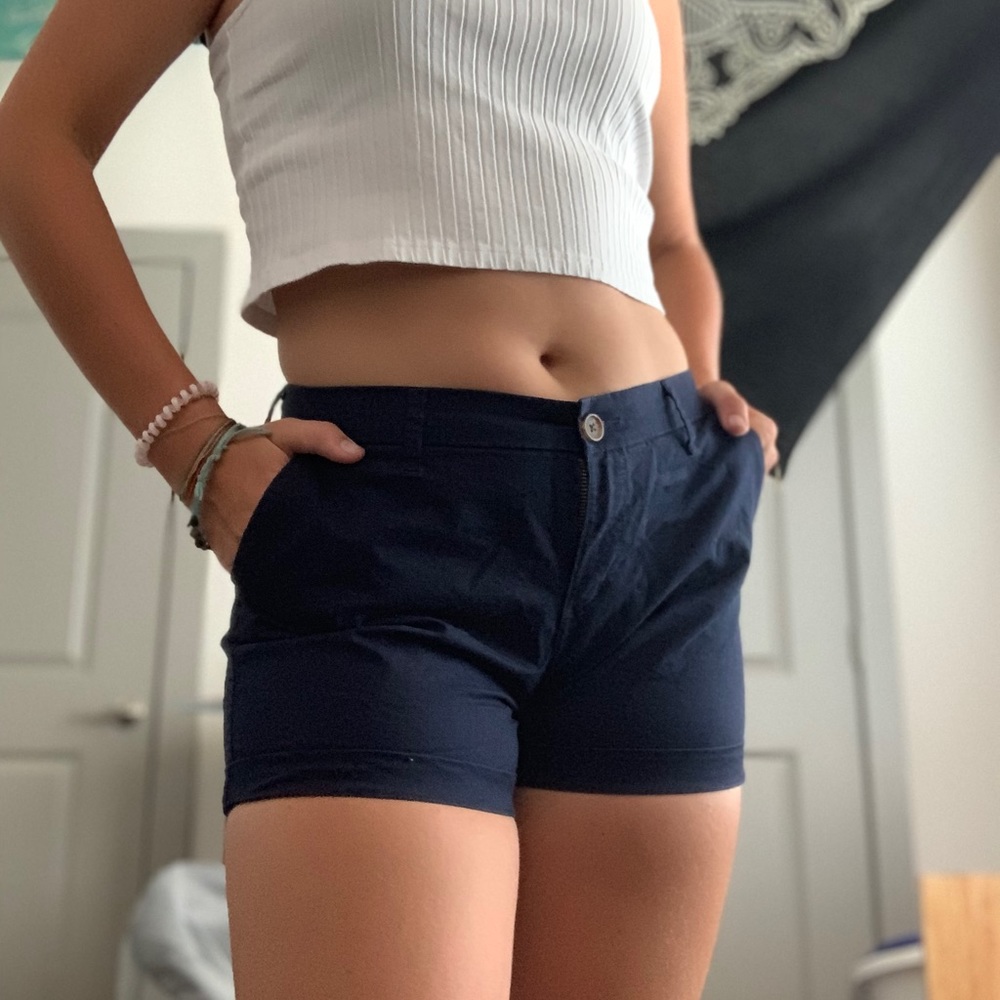 Navy blue kaki shorts